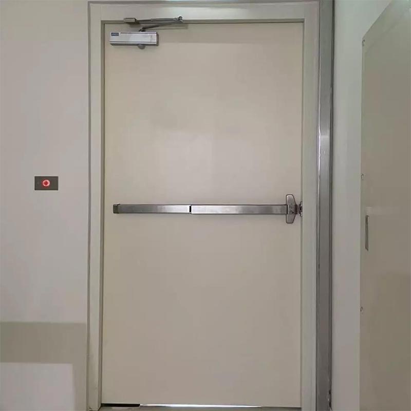 Porta à prova de fogo de aço para eixo de tubo